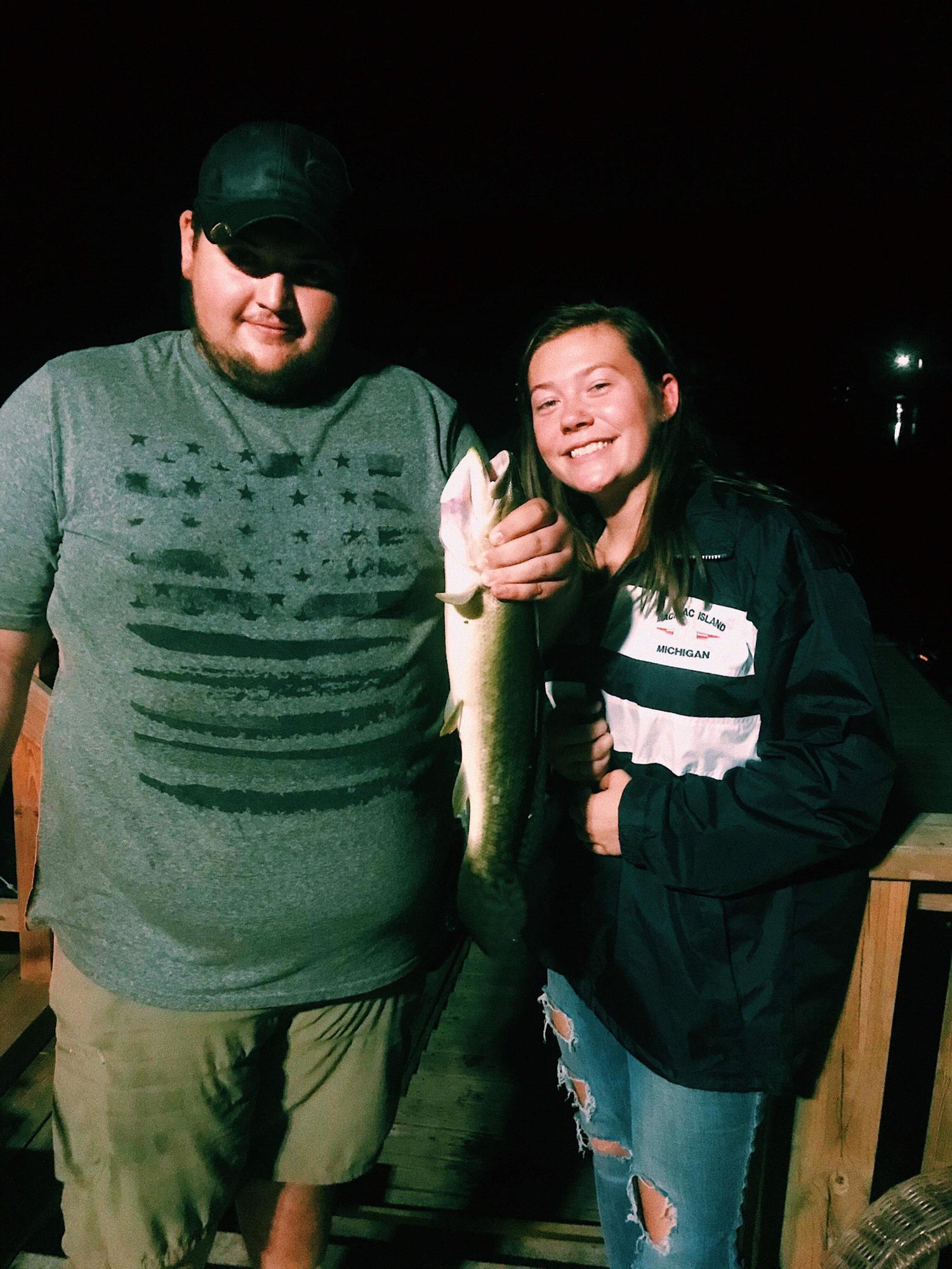 One of many nights of fishing