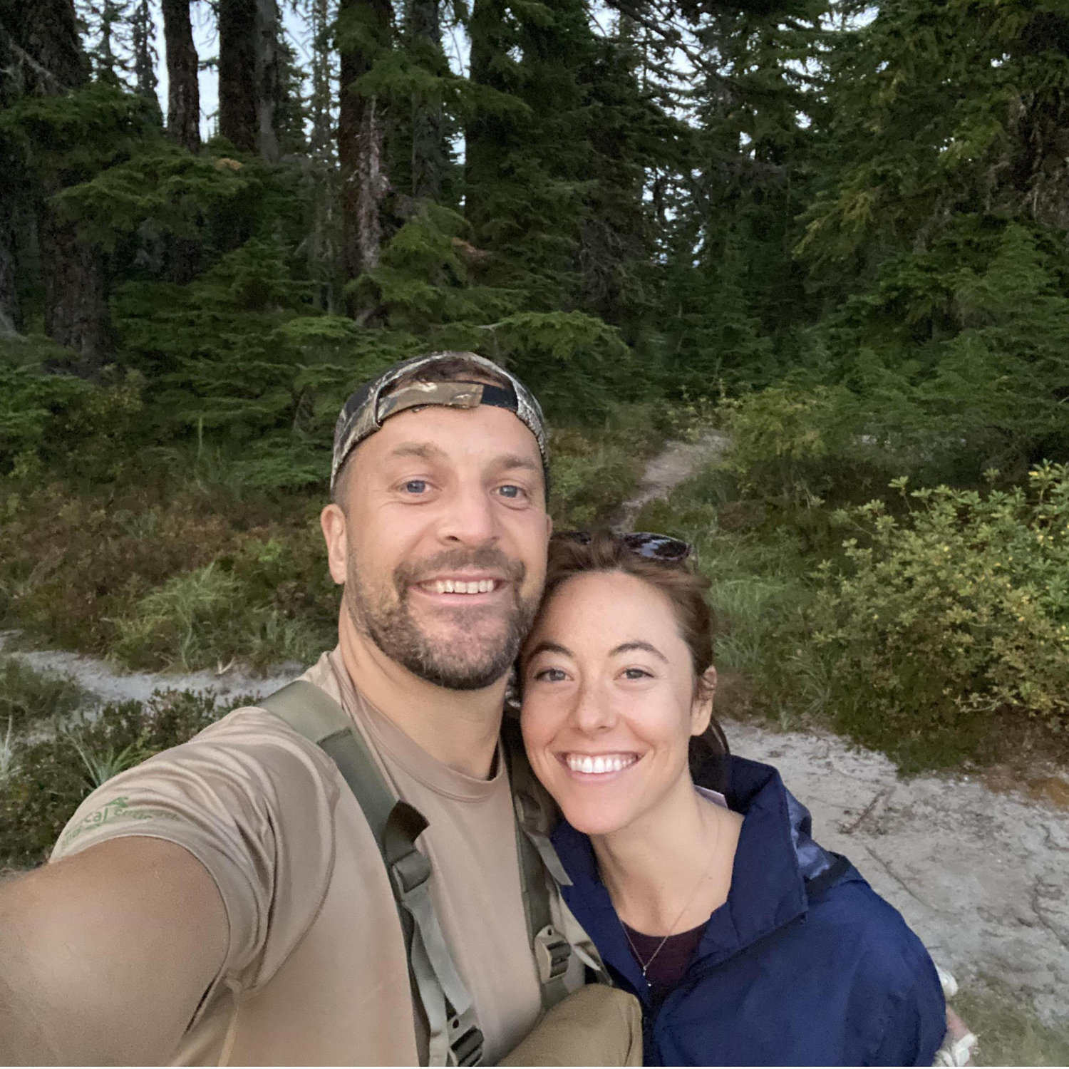 Our first backpacking trip scouting for elk. Andrea is an Elk whisperer