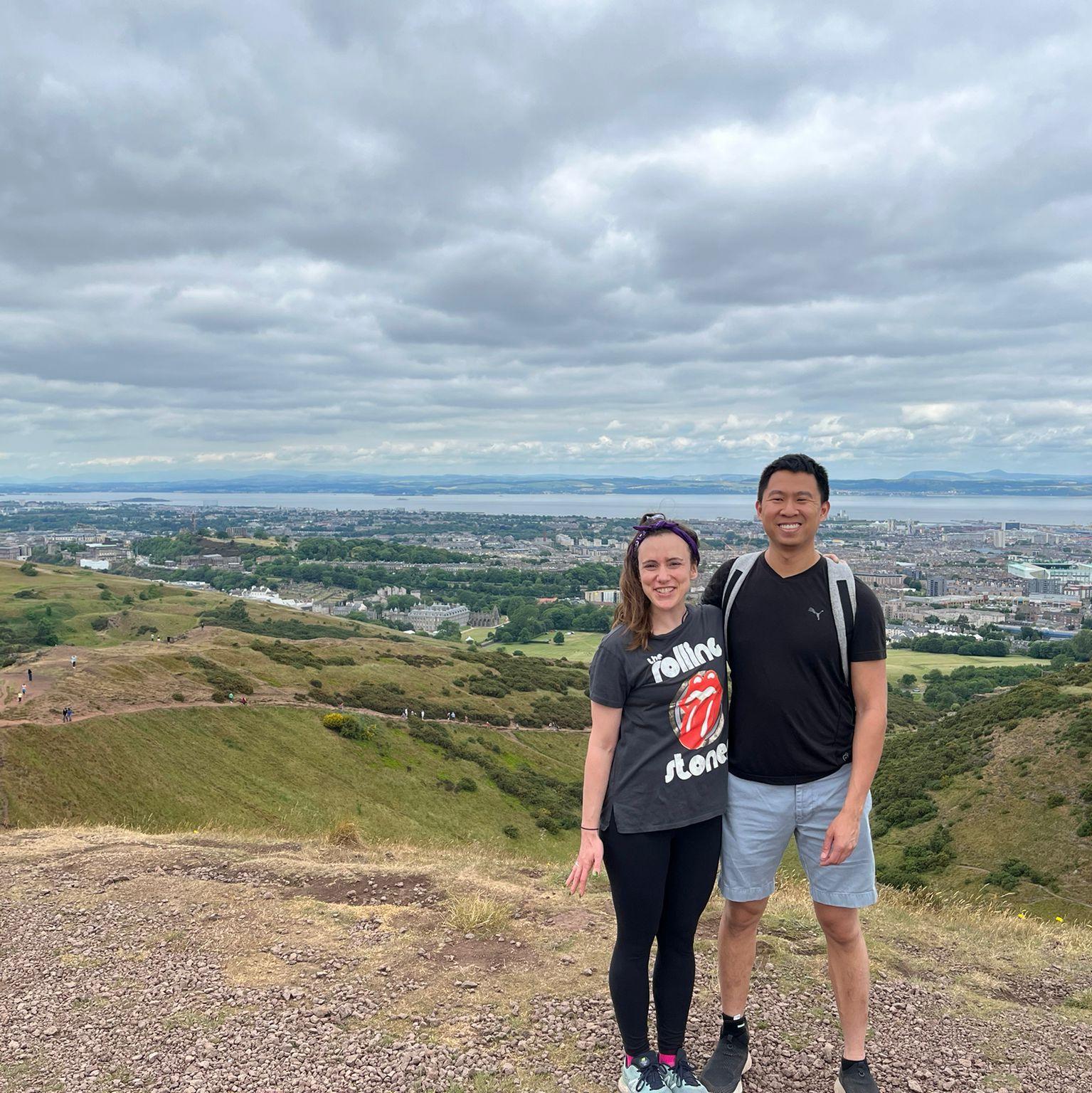 Arthur's Seat Hike in the hills of Scotland