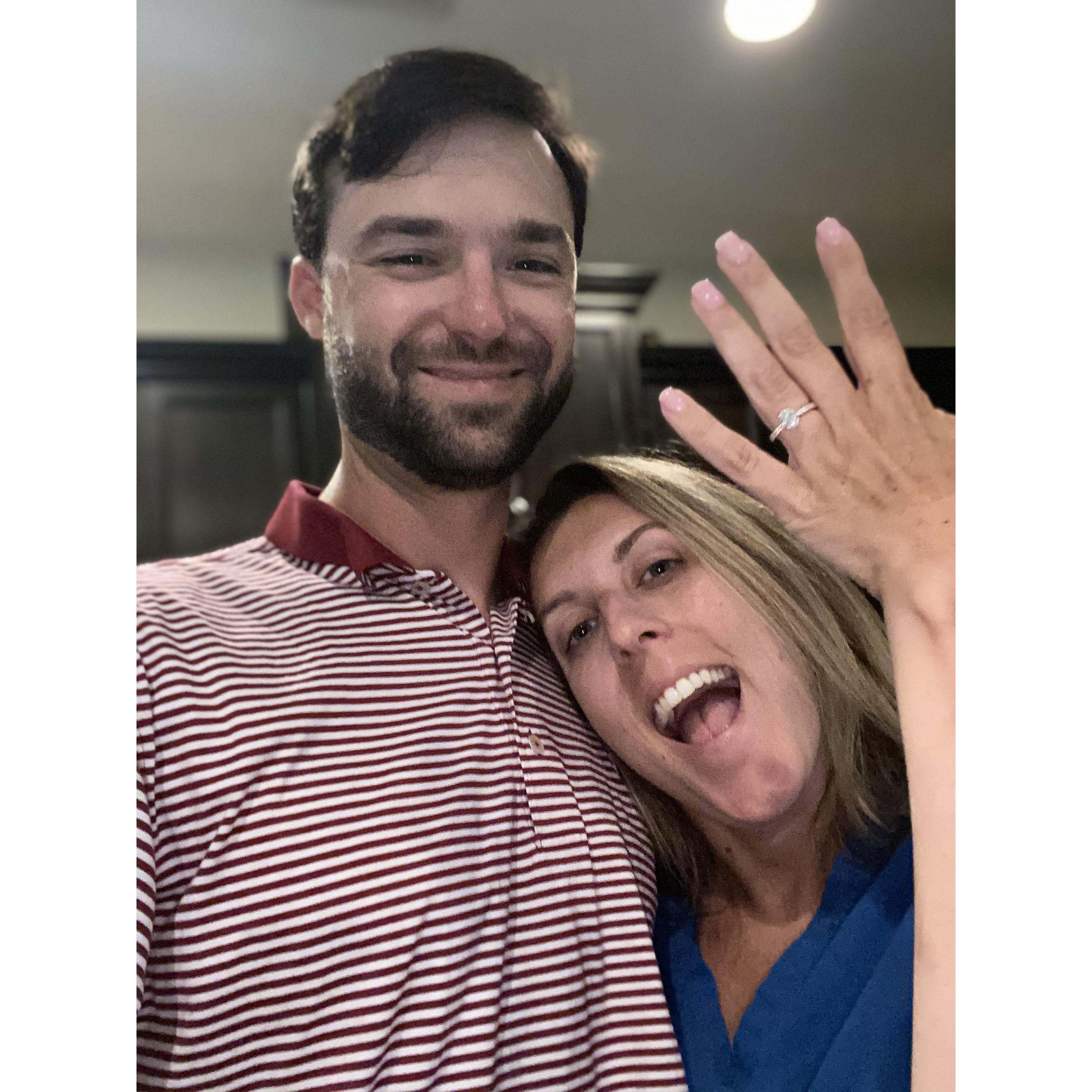 proposal after a 15 hour shift, with chicfila and everything!