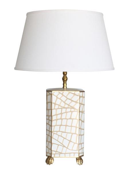 White   Croc Lamp