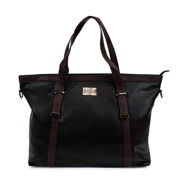 Badgley Mischka Anna XL Faux Leather Tote Weekender Travel Bag