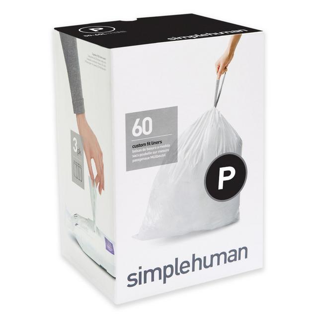 simplehuman® Code P 60-Pack 50-60-Liter Custom Fit Liners