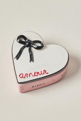 Amour Ceramic Heart Trinket Box