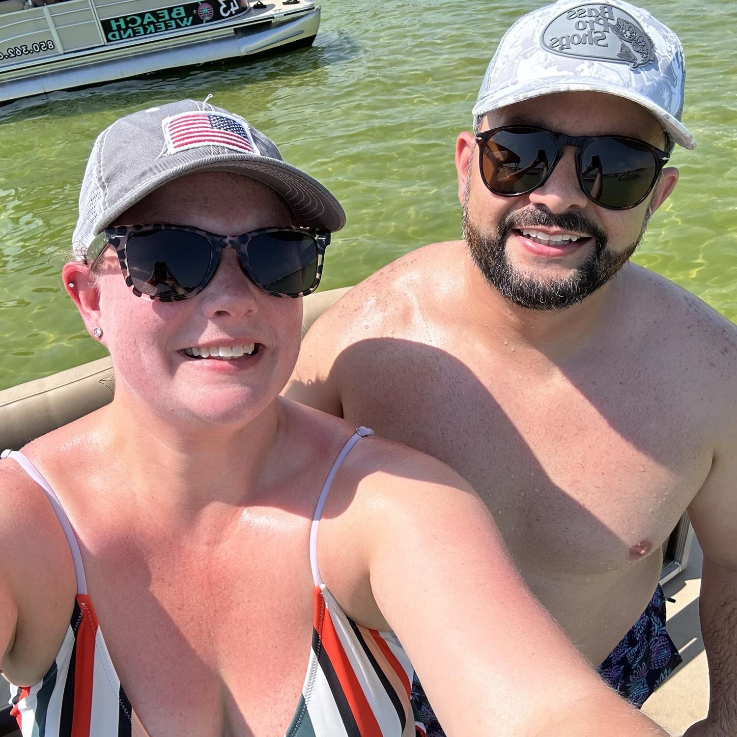 Beach trips! We love them. We were visiting Destin, FL. And this is the first time I met his family. Love them to pieces!
