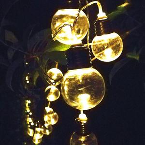 Solar Lights,String Lights,Sogrand 30 Bulb Warm White LED,Outdoor,Solar Garden Lights,for Party,Path,Walkway,Festival,Patio,Yard,Landscape