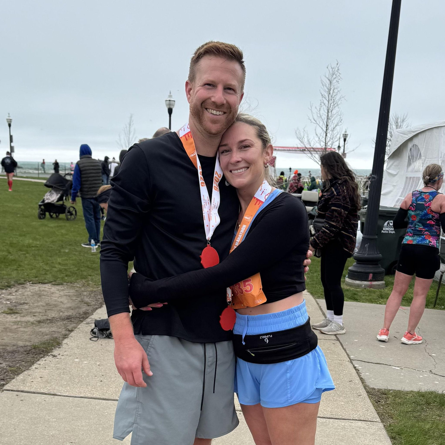 Our first half marathon together!