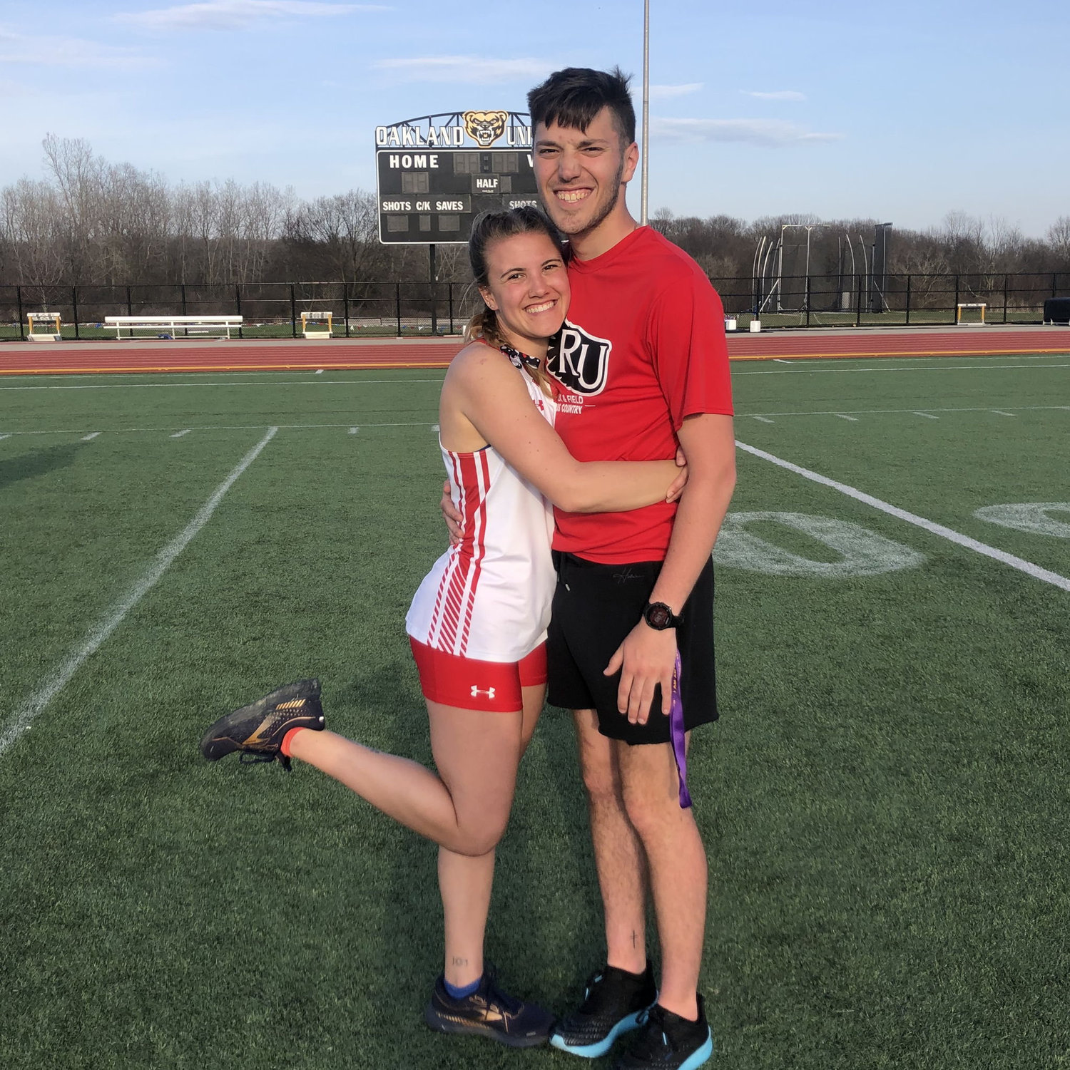 One of our many collegiate races together