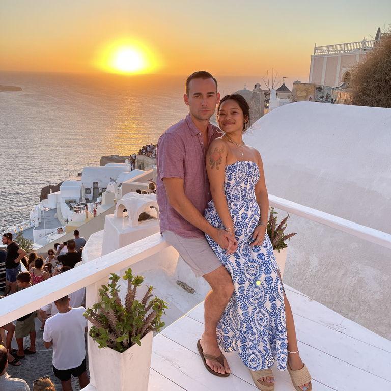 The view from our Santorini place