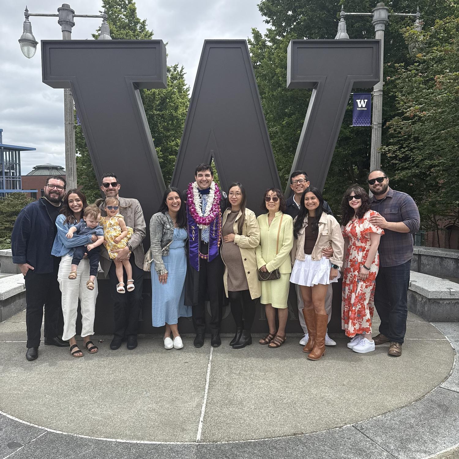 June 2025: Joe graduating from his Master’s in Business Analytics