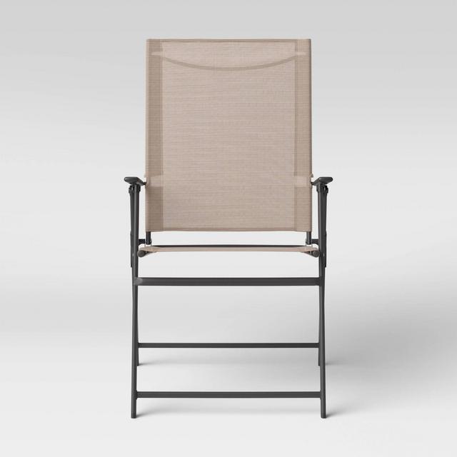 Sling Folding Patio Chair Tan - Room Essentials™