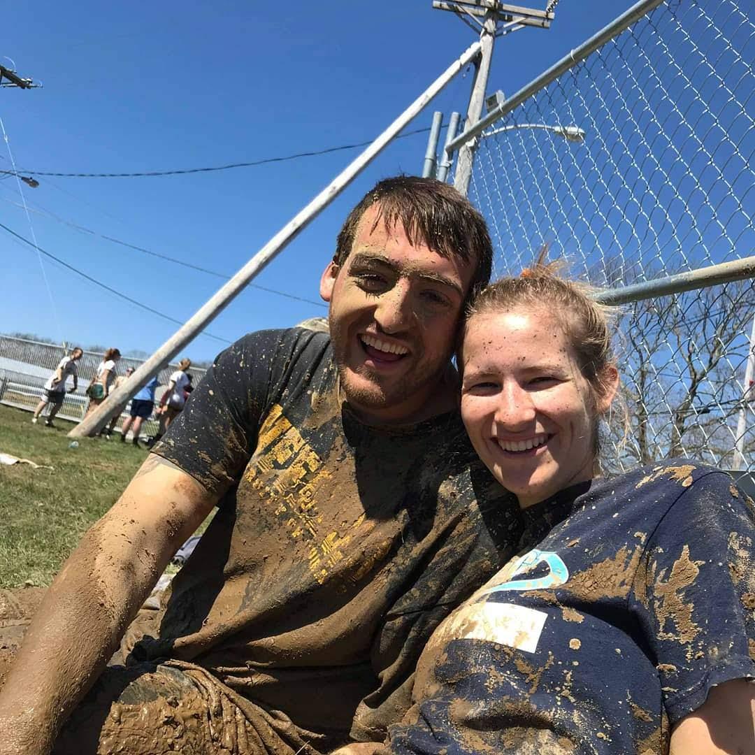 "Ooze-ball", basically mud volleyball