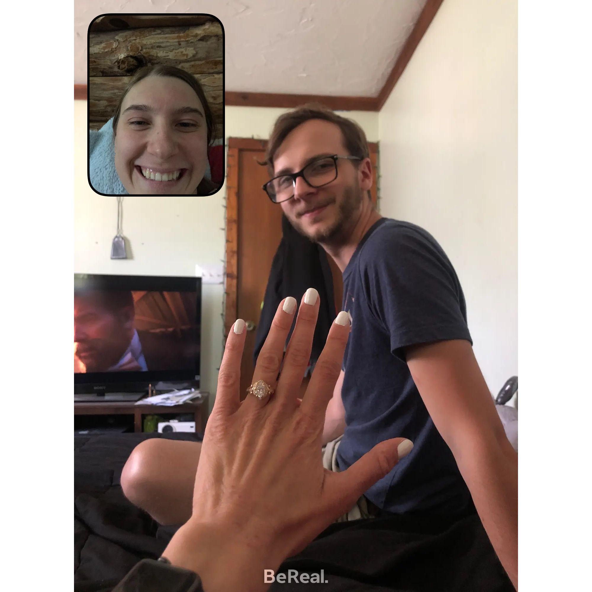 Finally announcing our engagement to everyone!