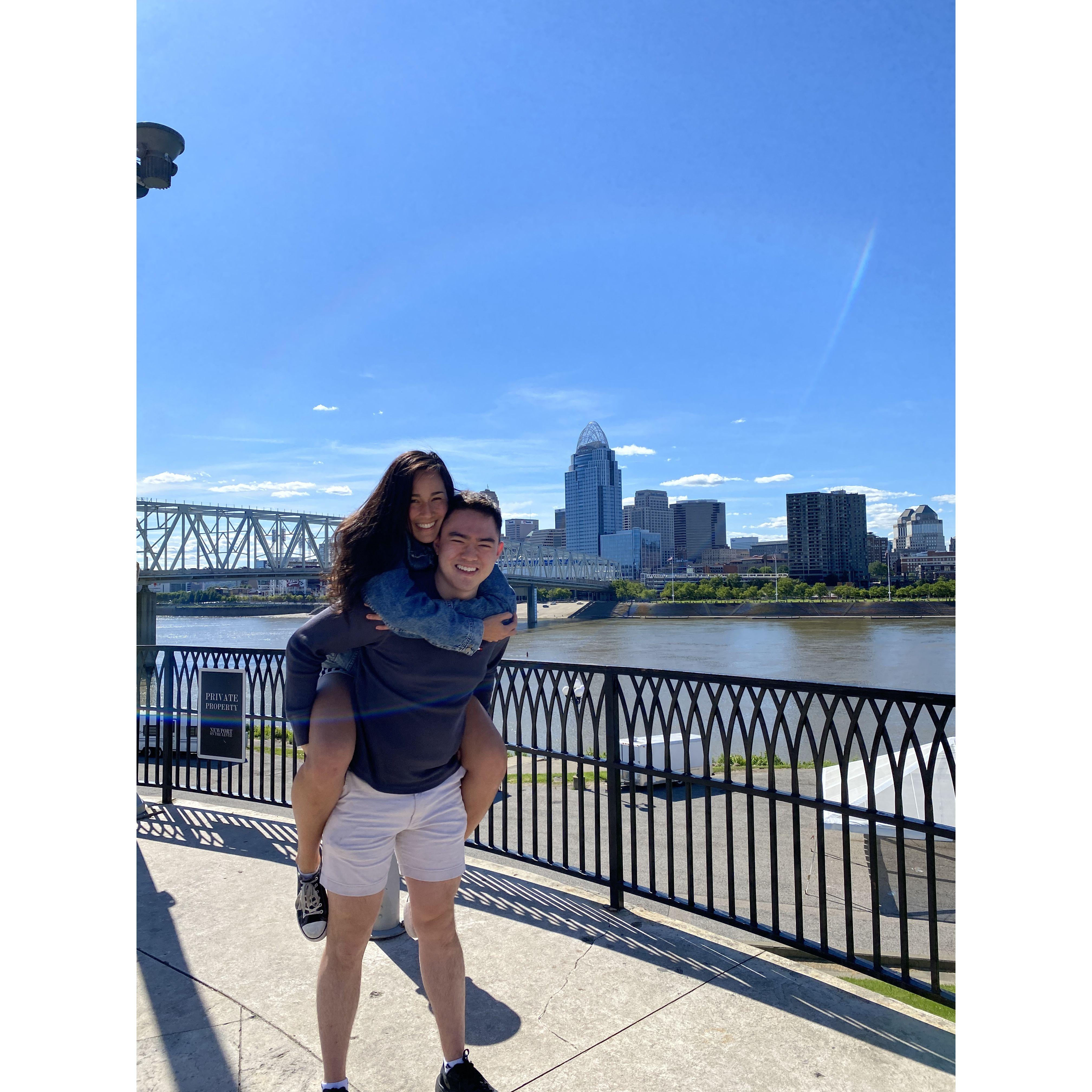 Thomas introducing Jacqueline to Cincinnati