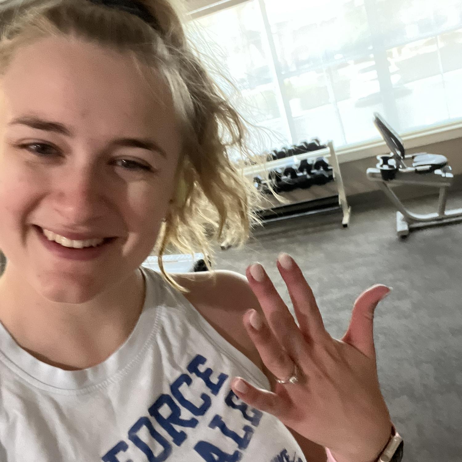 One of many selfies Lexi took and sent to Landon right after we got engaged.