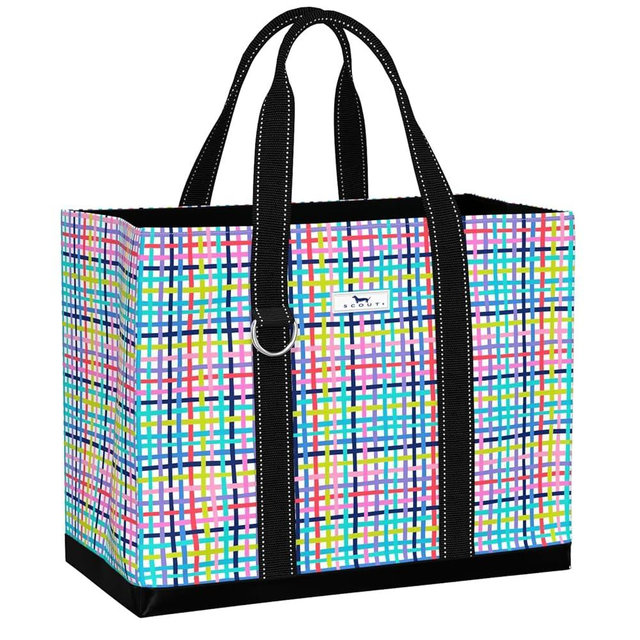 SCOUT Original Deano Tote Large - Durable Lightweight Open Top Beach, Pool & Lake Bag, Inside Zip Pocket, Folds Flat