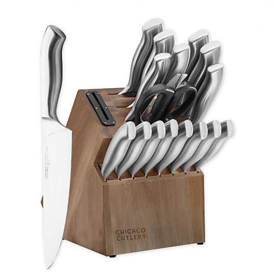 Chicago Cutlery® Insignia Stainless Steel 18-Piece Knife Block Set