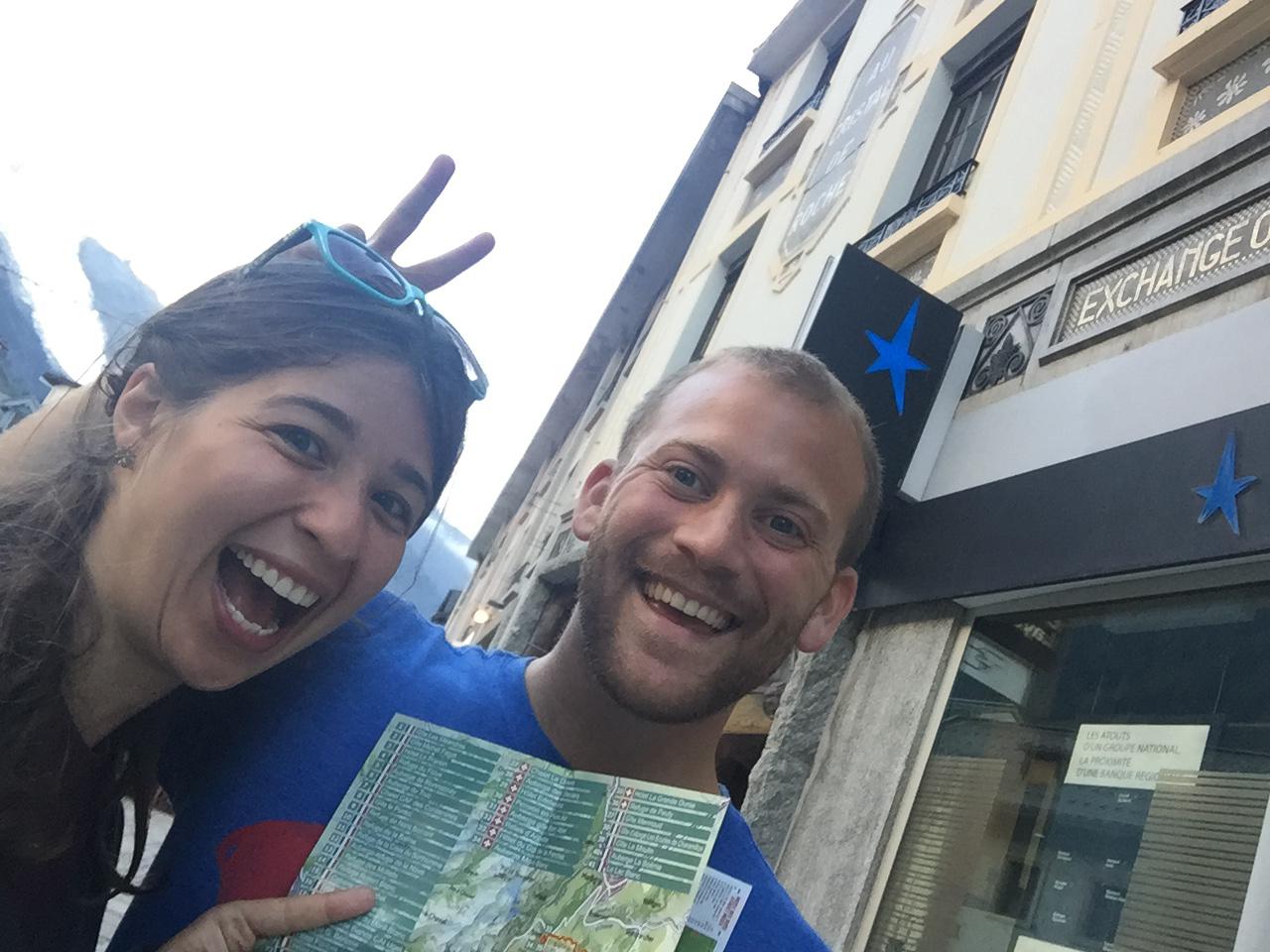 Three months later we flew to France for a 10 day back packing trip…we almost had to delay our trip because we didn’t have a map or know where to start