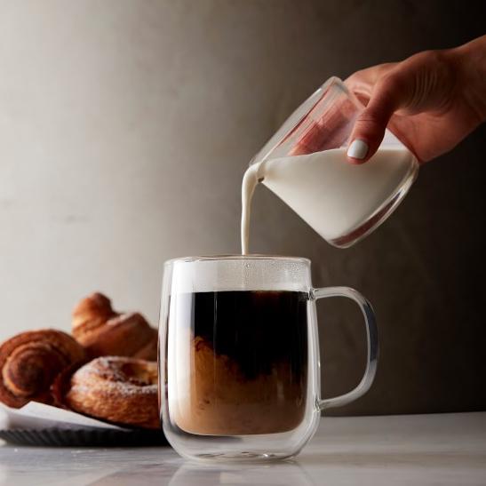 Double-Wall Glass Coffee Mugs- Set of 4
