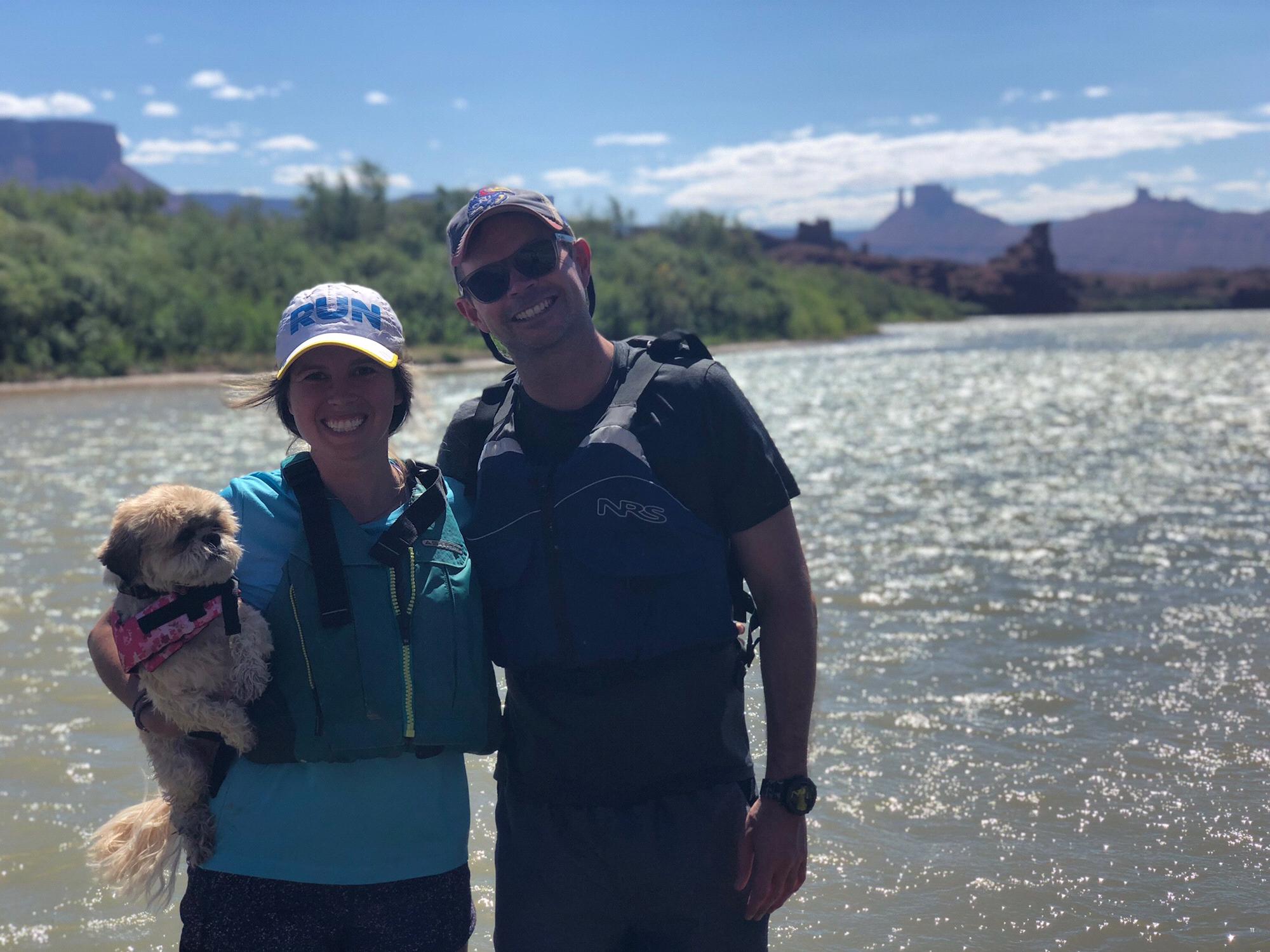 Rafting in Moab- Gigi loved it