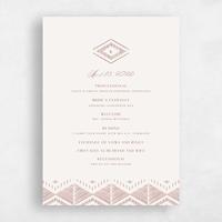 Brown Wedding Program - Wellington