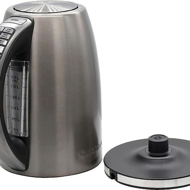 Cuisinart Electric Kettle, 1.7-Liter Capacity, Cordless 1500-Watts for Fast Heat Up, Stay Cool Non-Slip Handle, Brushed Graphite Stainless Steel, CPK-17GR