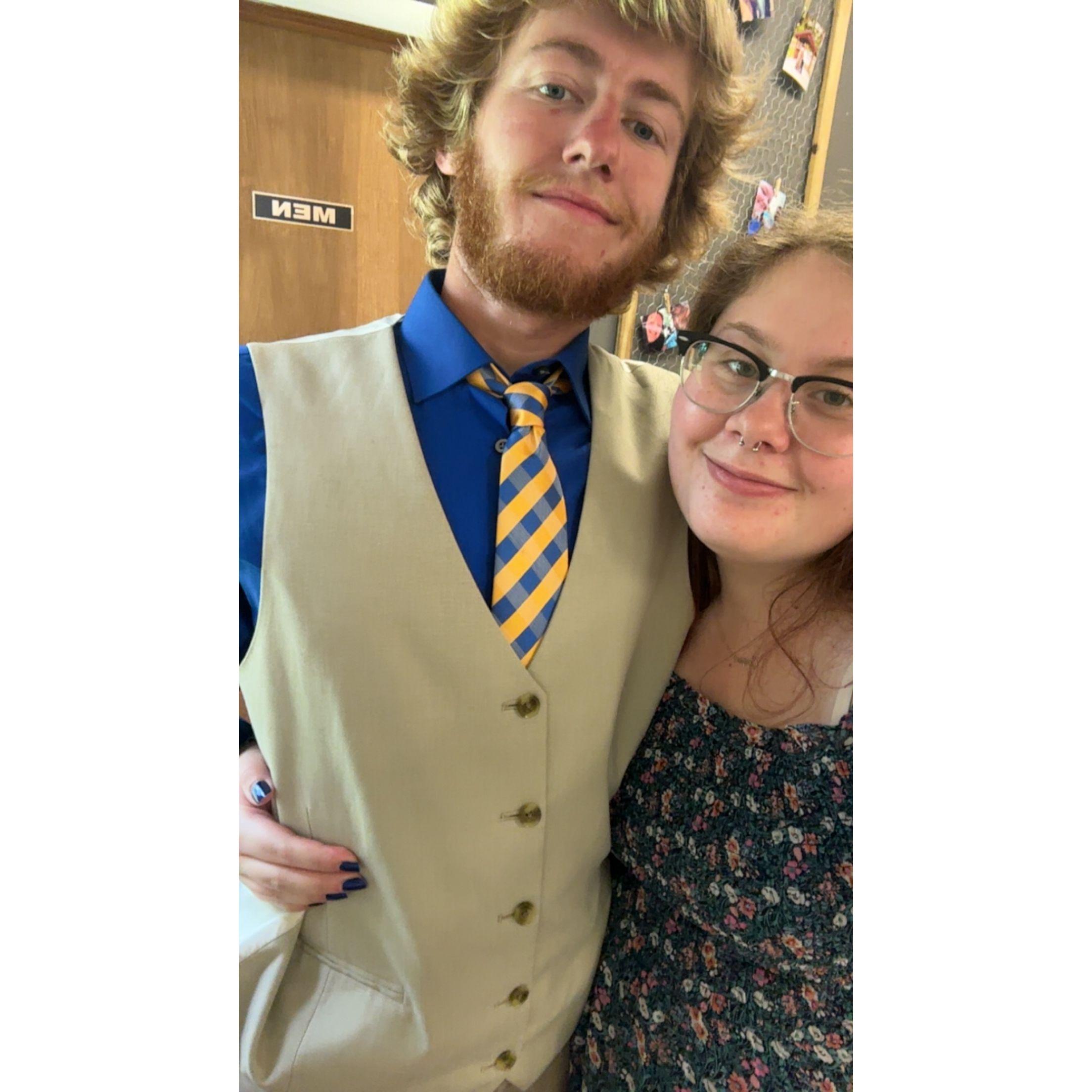 This was taken at Cooper's friend Derrian's wedding