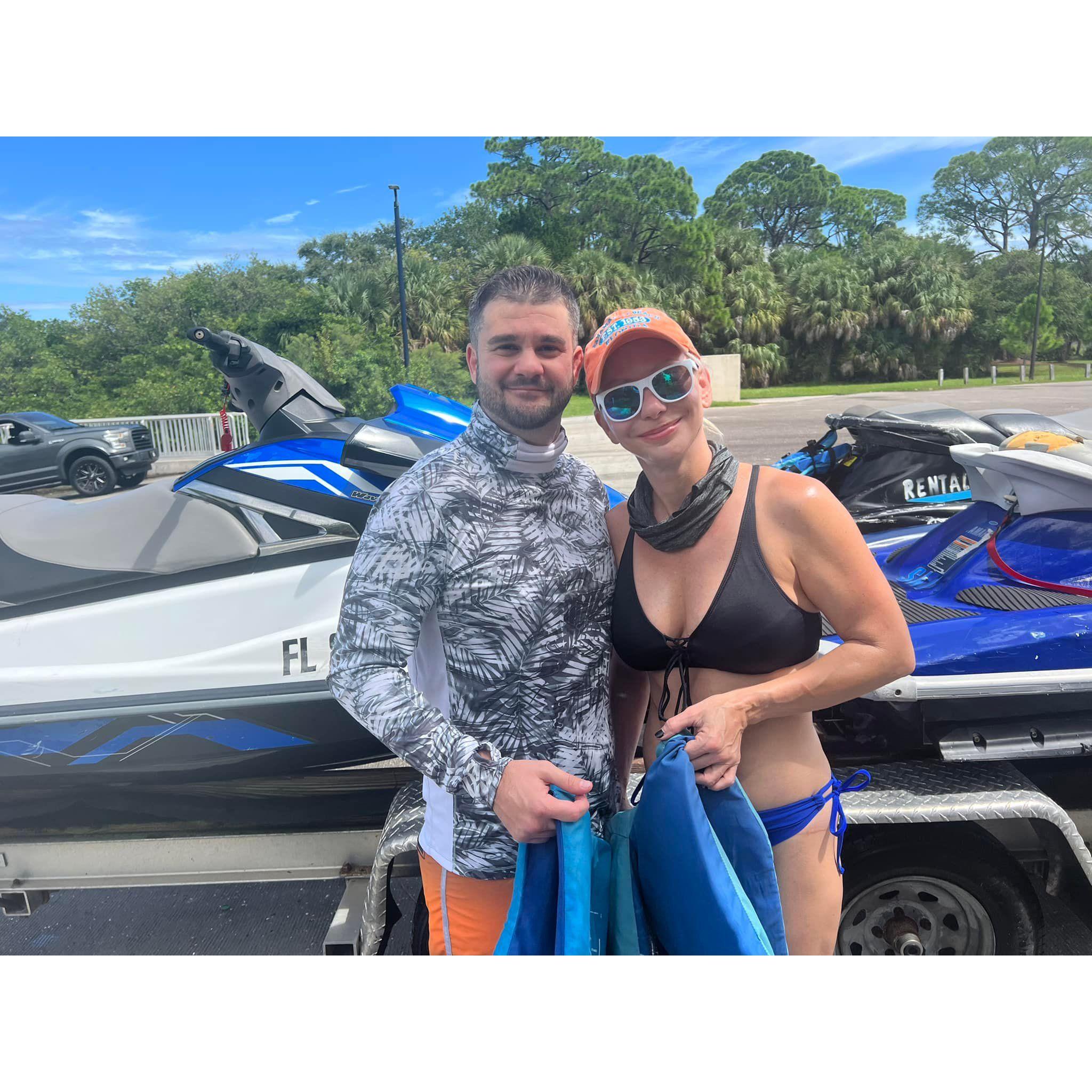 Jet Skiing around the Don Cesar St Pete