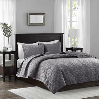 Harper Velvet 3-Piece Coverlet Set
