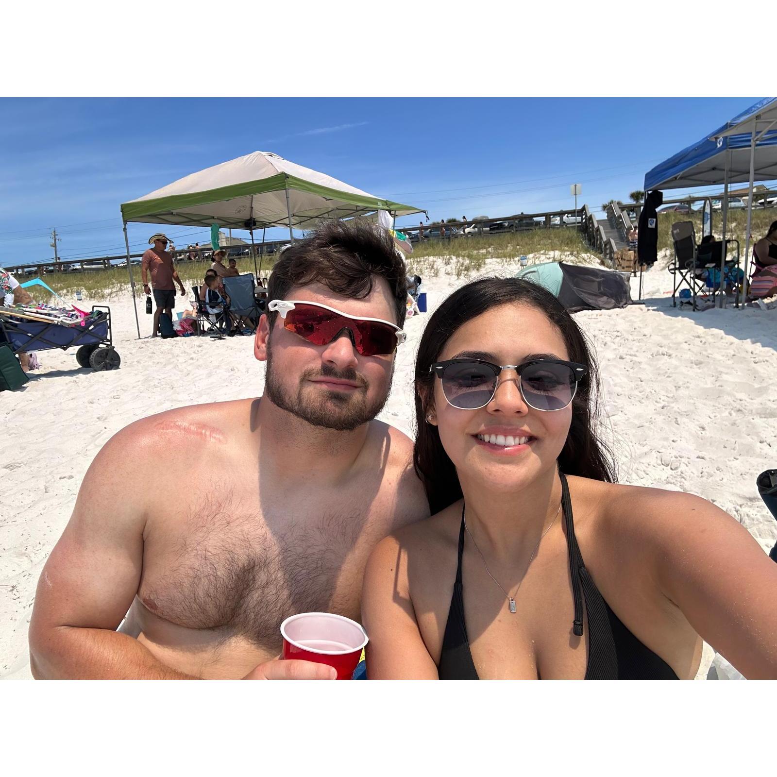 First beach trip together to Miramar!