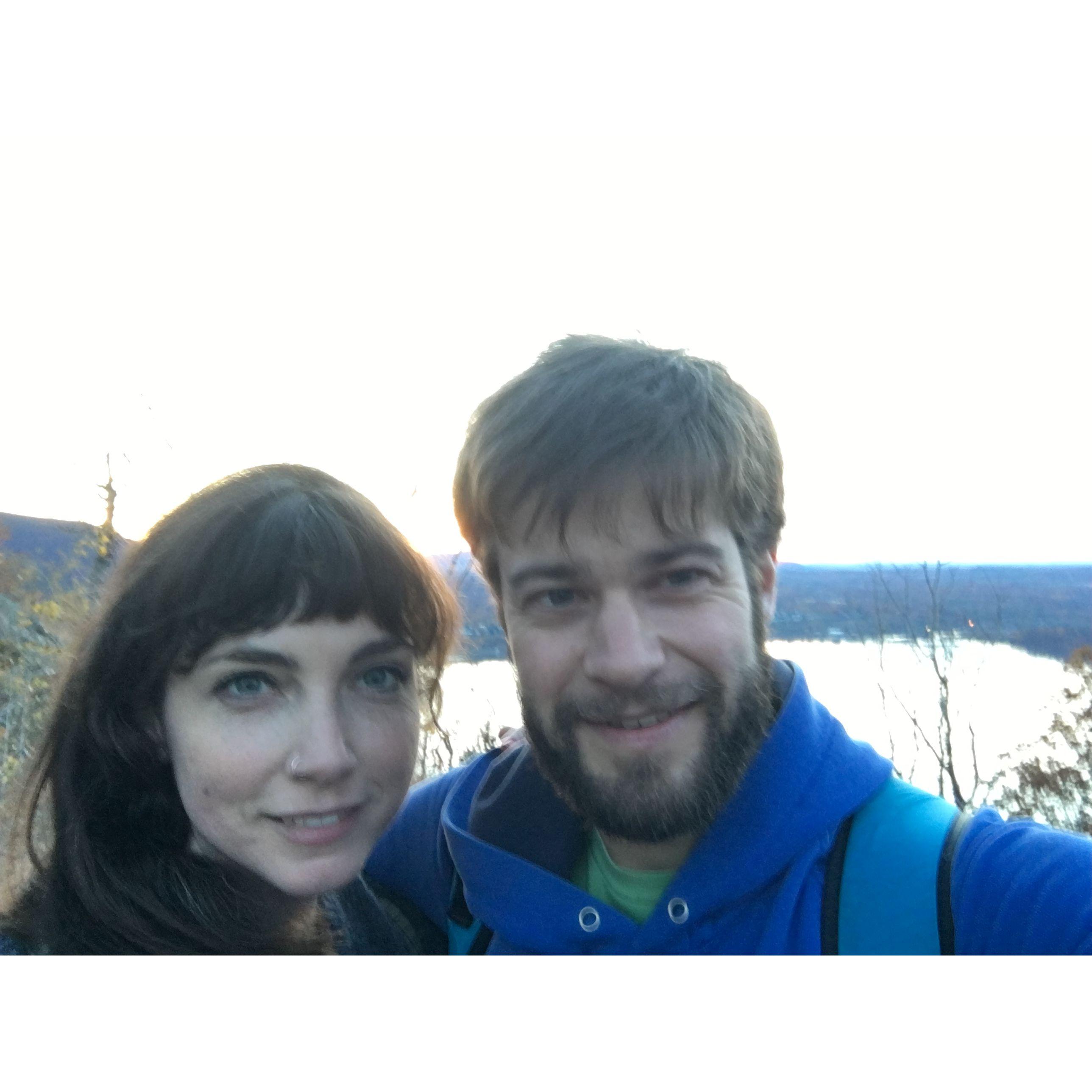 We took a hike for Graeme's birthday... and barely made it off the mountain. Some firefighters carrying an injured hiker made fun of us.