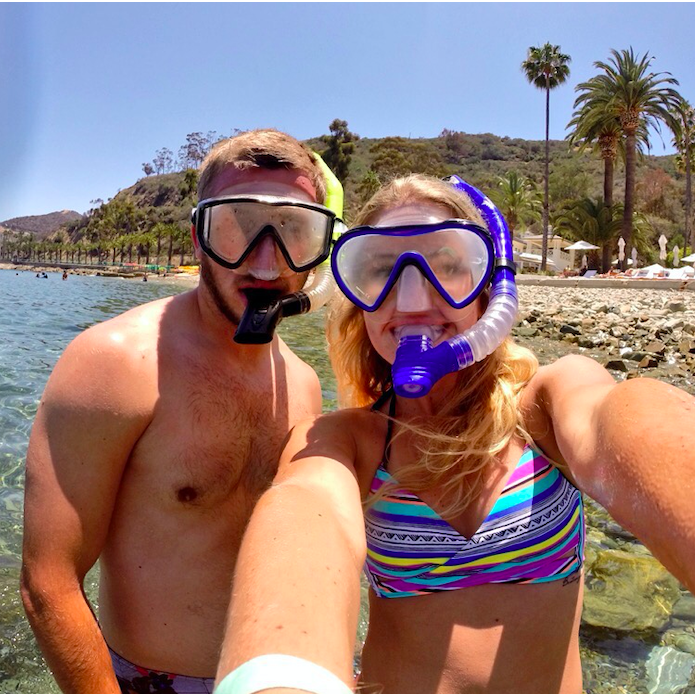 2015 // Summertime trip to Catalina. We went snorkeling and Parasailing this day! Fun fact: Ever since this trip Bradley teases me saying "we're going to Catalina for our honeymoon!"