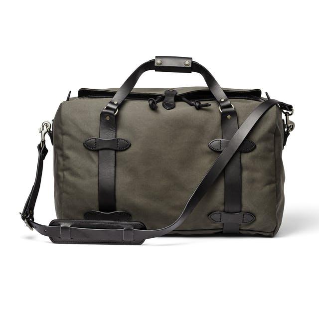 Medium Rugged Twill Duffle Bag | Otter Green