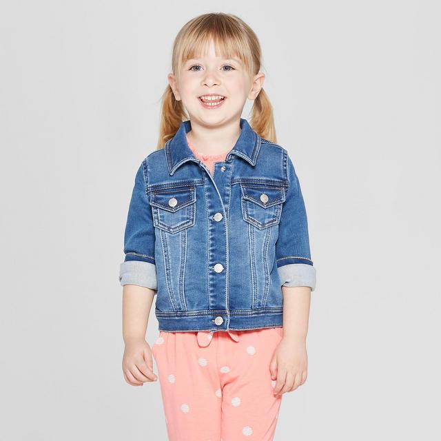 Toddler Girls' Jean Jacket - Cat & Jack™ Blue 18M