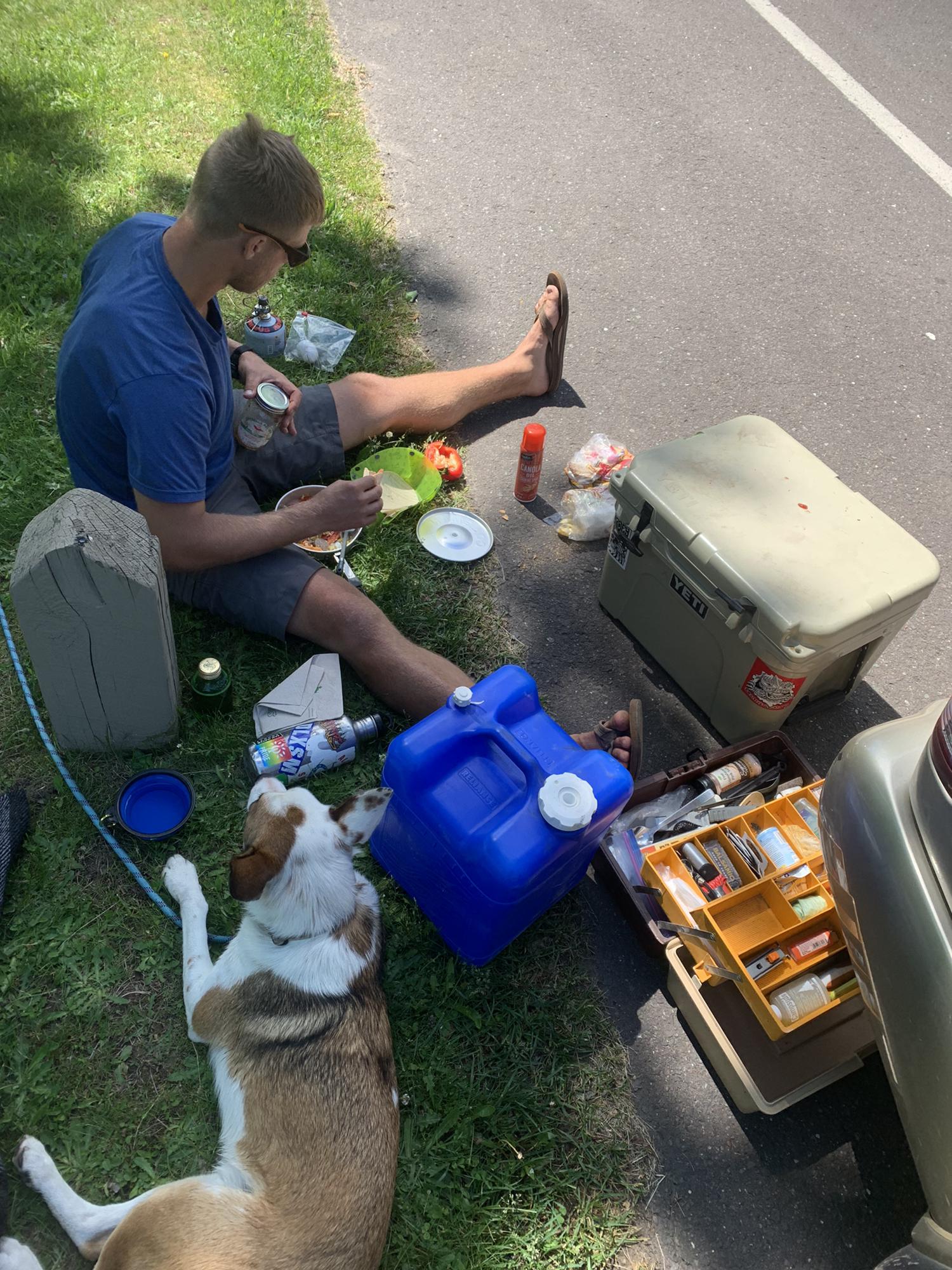 Road trip lunch