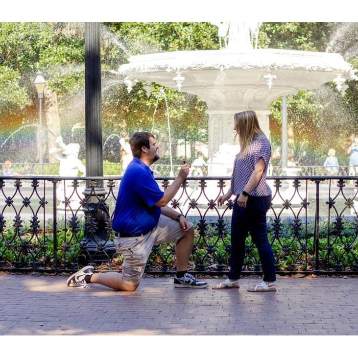 October 27, 2019 in Savannah, GA. He proposed to me in front of the fountain! Best day ever!