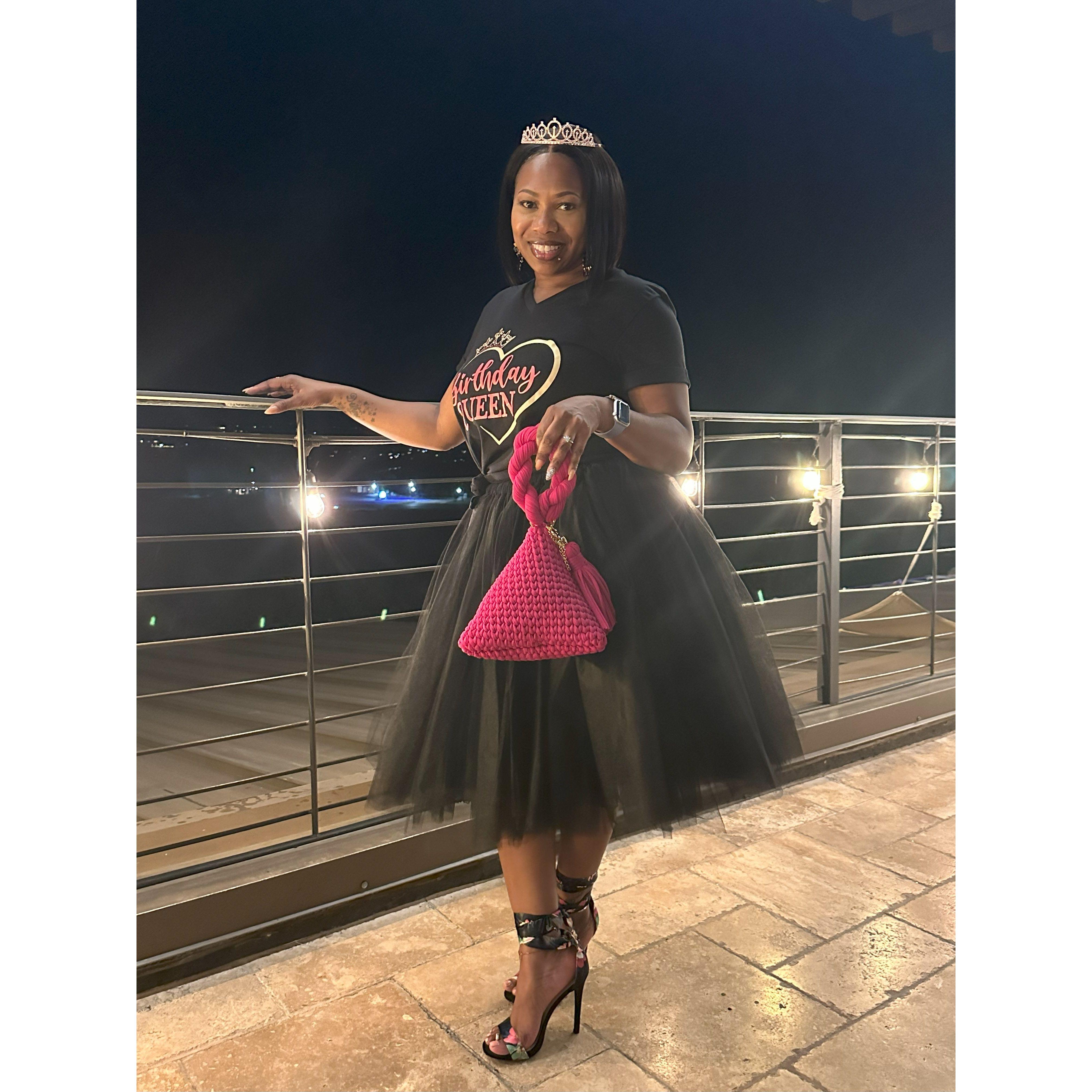 Showing off the BLING RING!