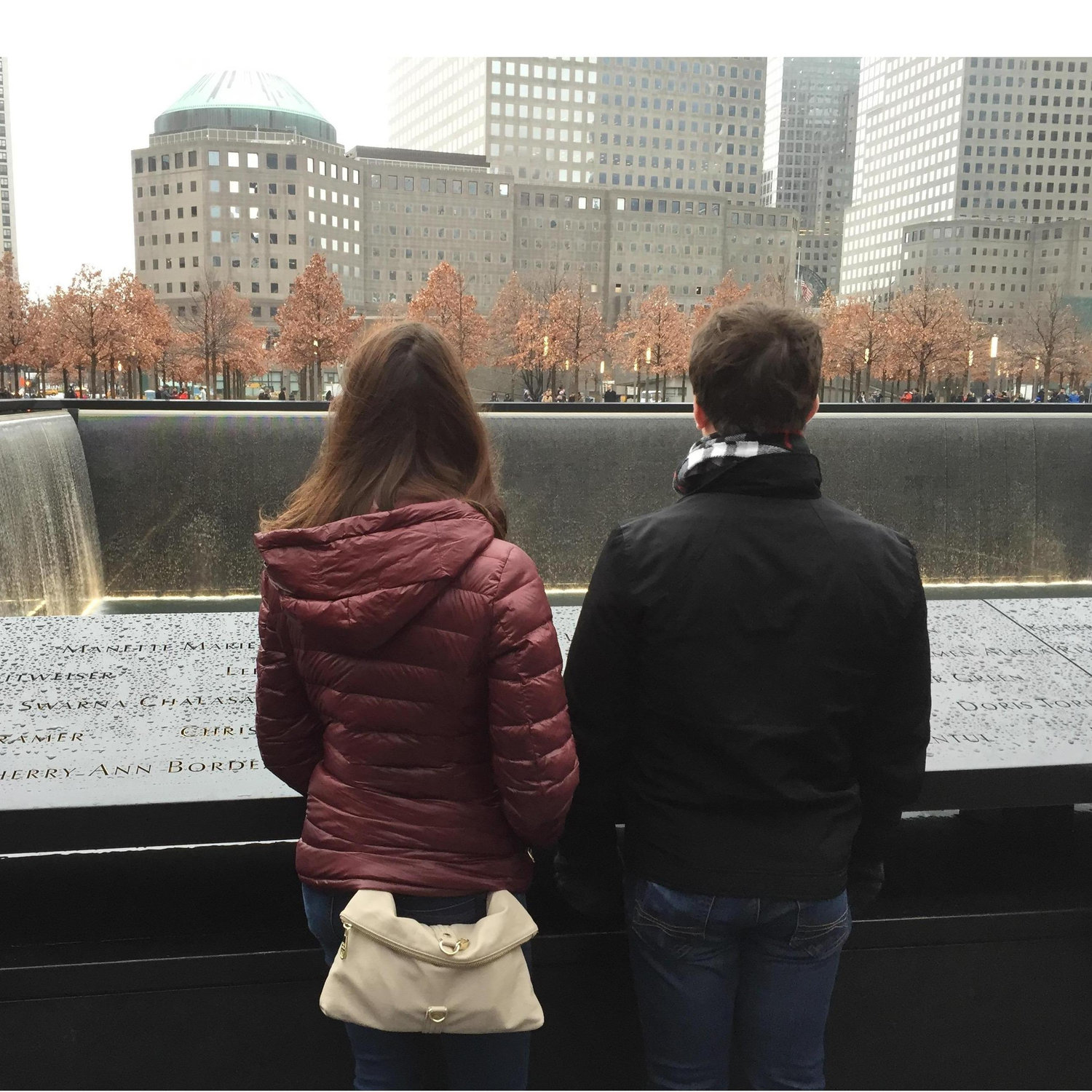 Taking in some history at the 9/11 memorial