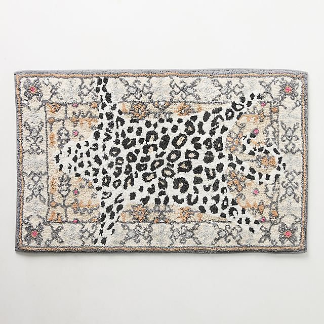 Octavia Tufted Cotton Leopard Bath Mat