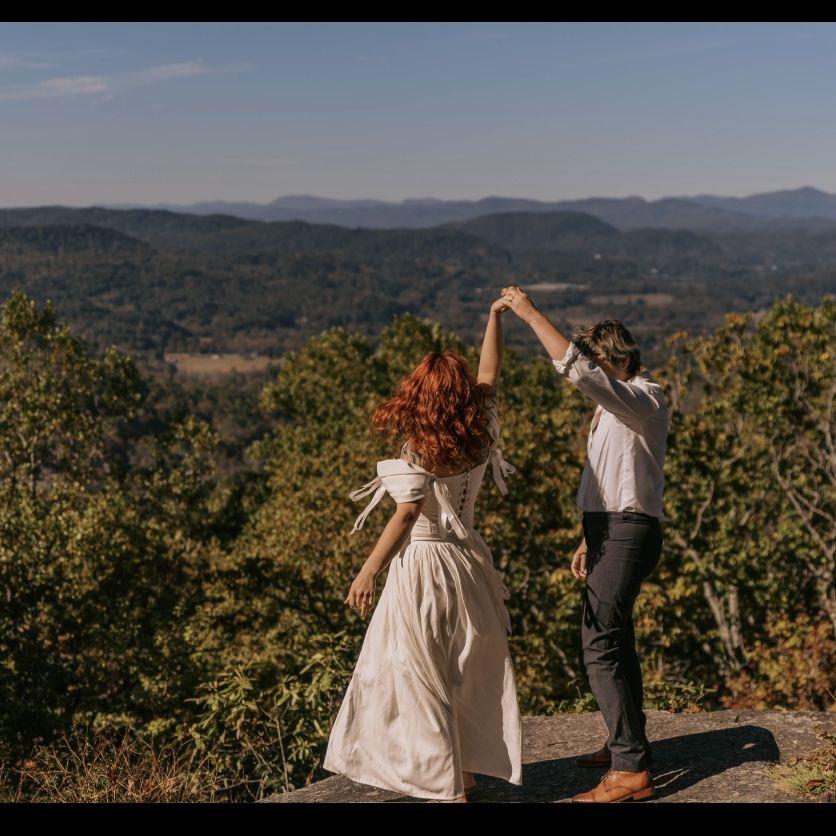 Dancing through life! 1 year until the wedding.