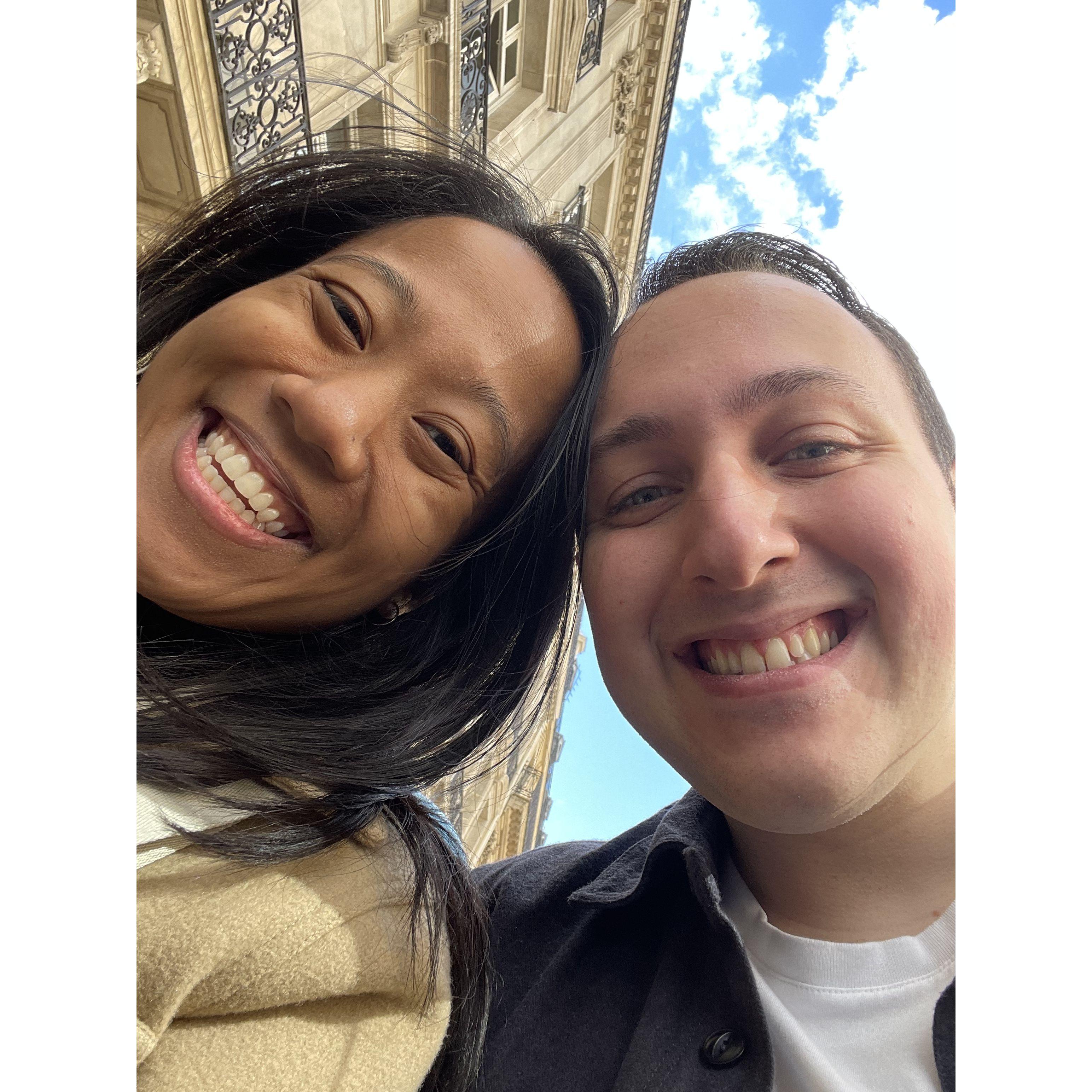 *After the proposal we explored the city of Paris on a hop on hop off bus* 09-13-24