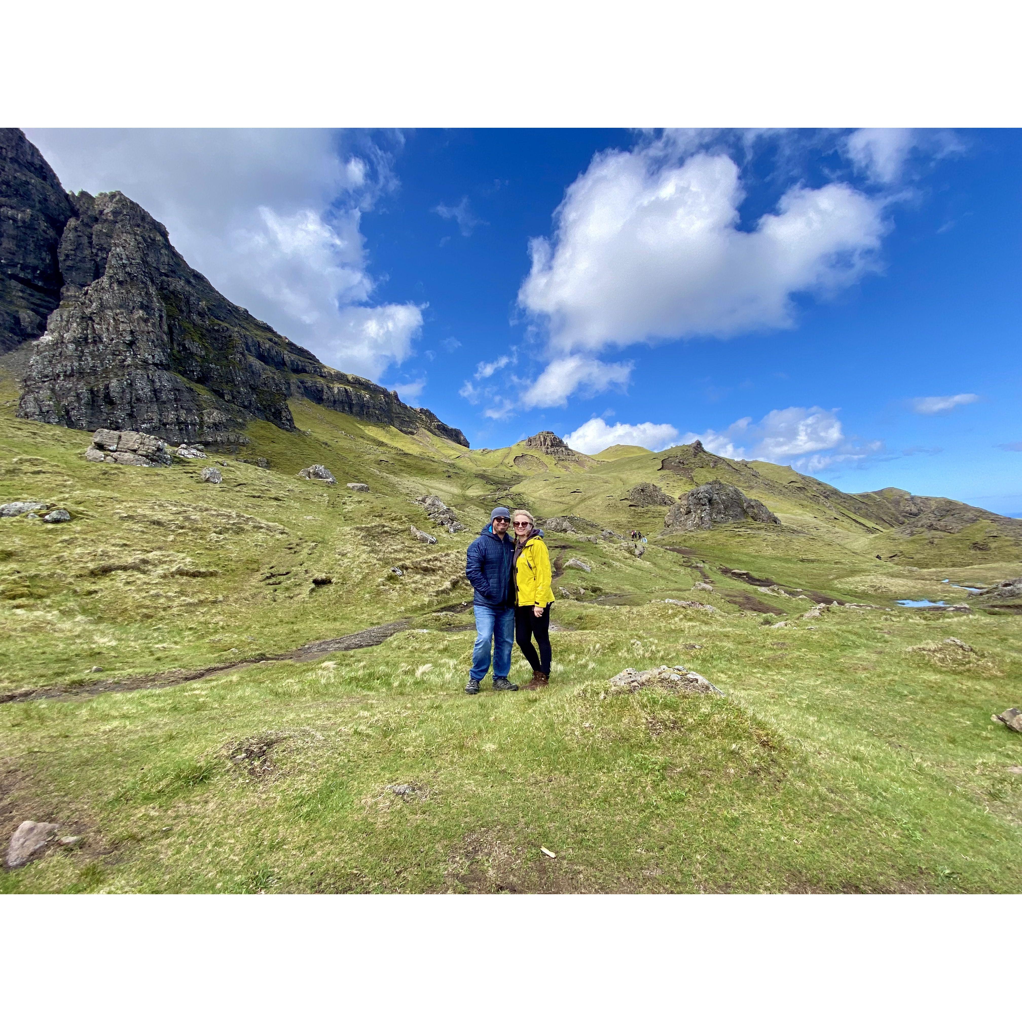 Can you see the heart in the clouds? :) - The Old Man of Storr, The Isle of Skye, Scotland