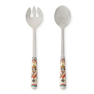 Tulum Ceramic Servers, Set of 2