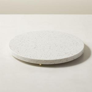 Terrazzo White Round Serving Platter