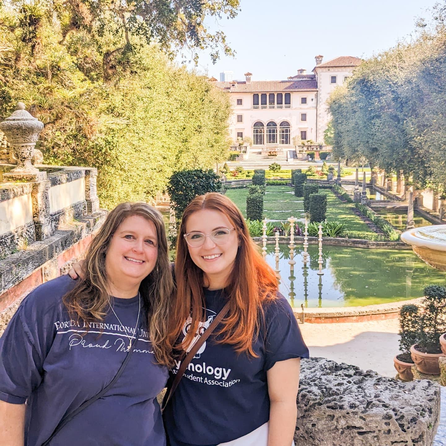 Bethany and her mom in Miami