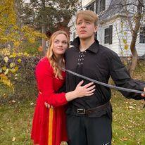 Halloween as Buttercup and Westley!