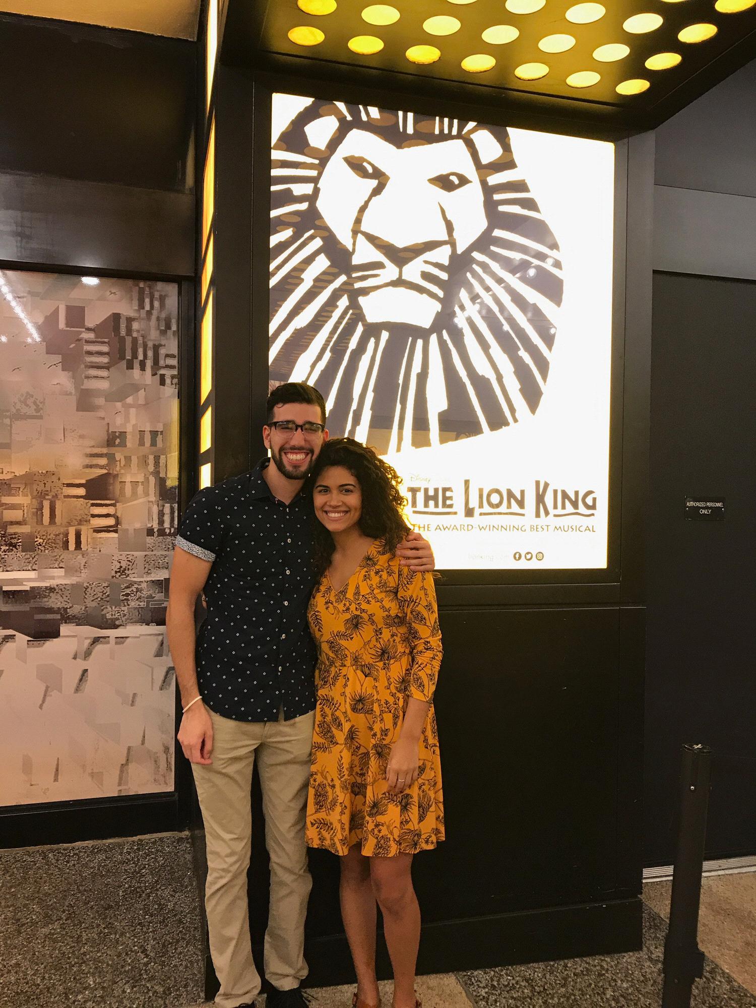 The Lion King, our favorite broadway show by far!