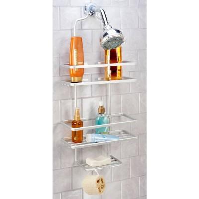 Flat Wire Shower Caddy Aluminum - Bath Bliss