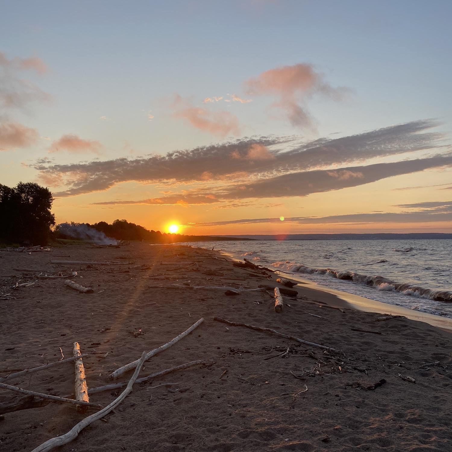 July 28, 2023- First date! Wisconsin Point Beach