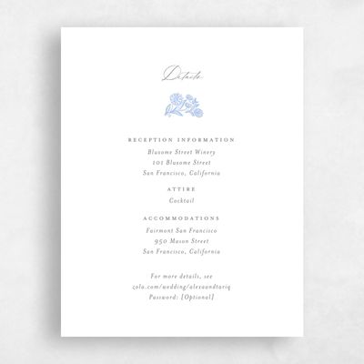 Blue Summer Wedding Enclosure - Siena